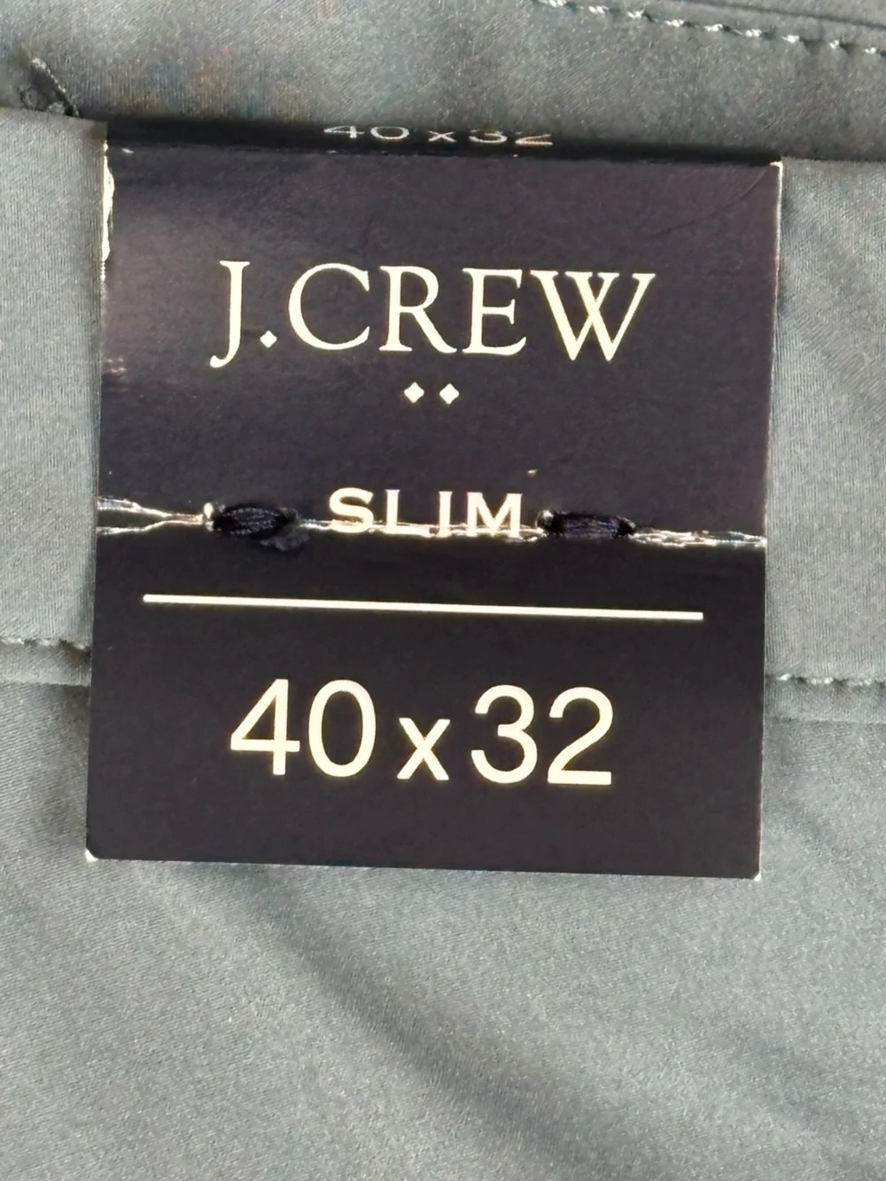J.Crew Flex Slim Fit Tech Pants Mens 40x32 Blue Stretch Breathable Chino AA712